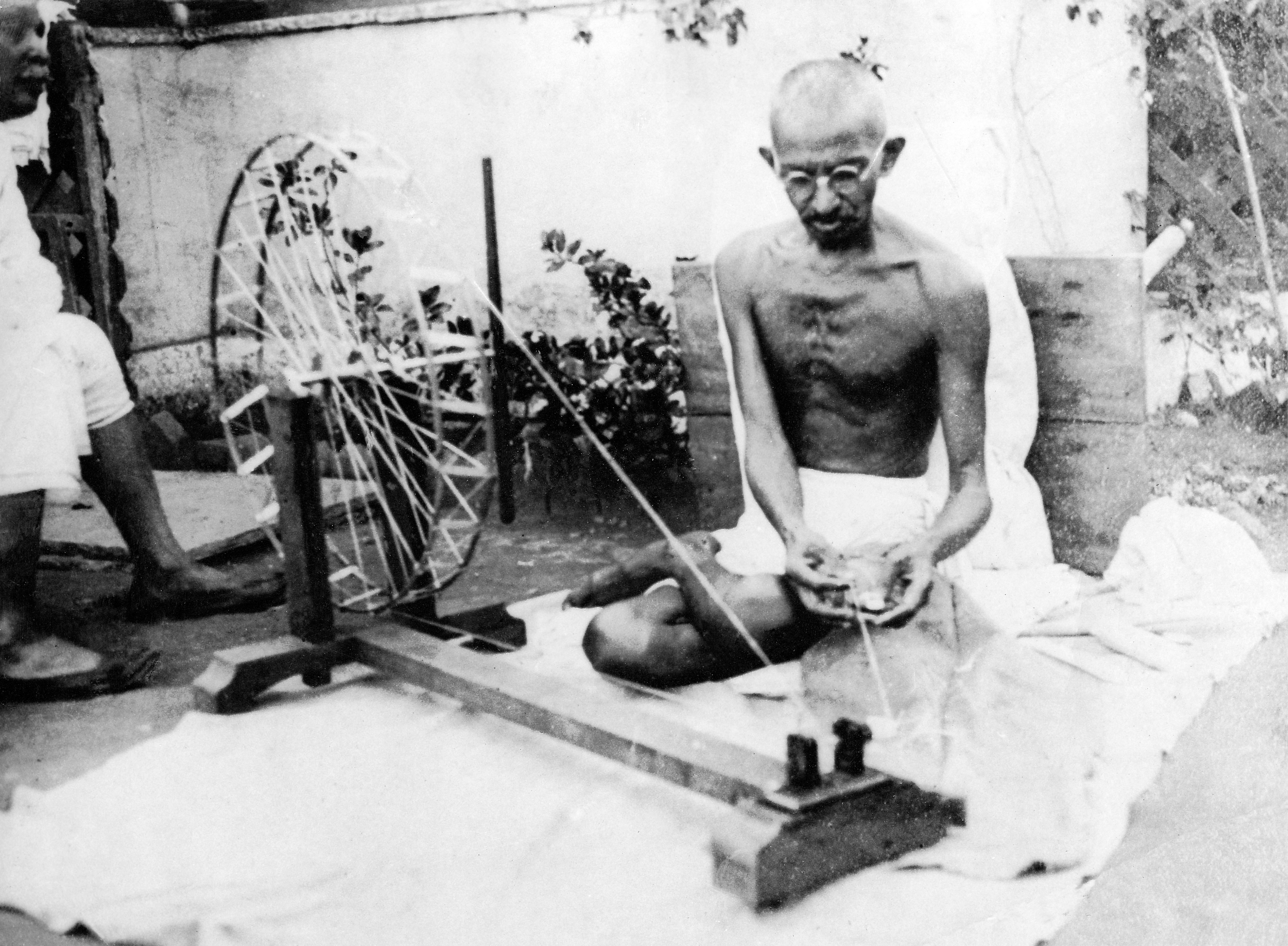 Gandhi Spinning