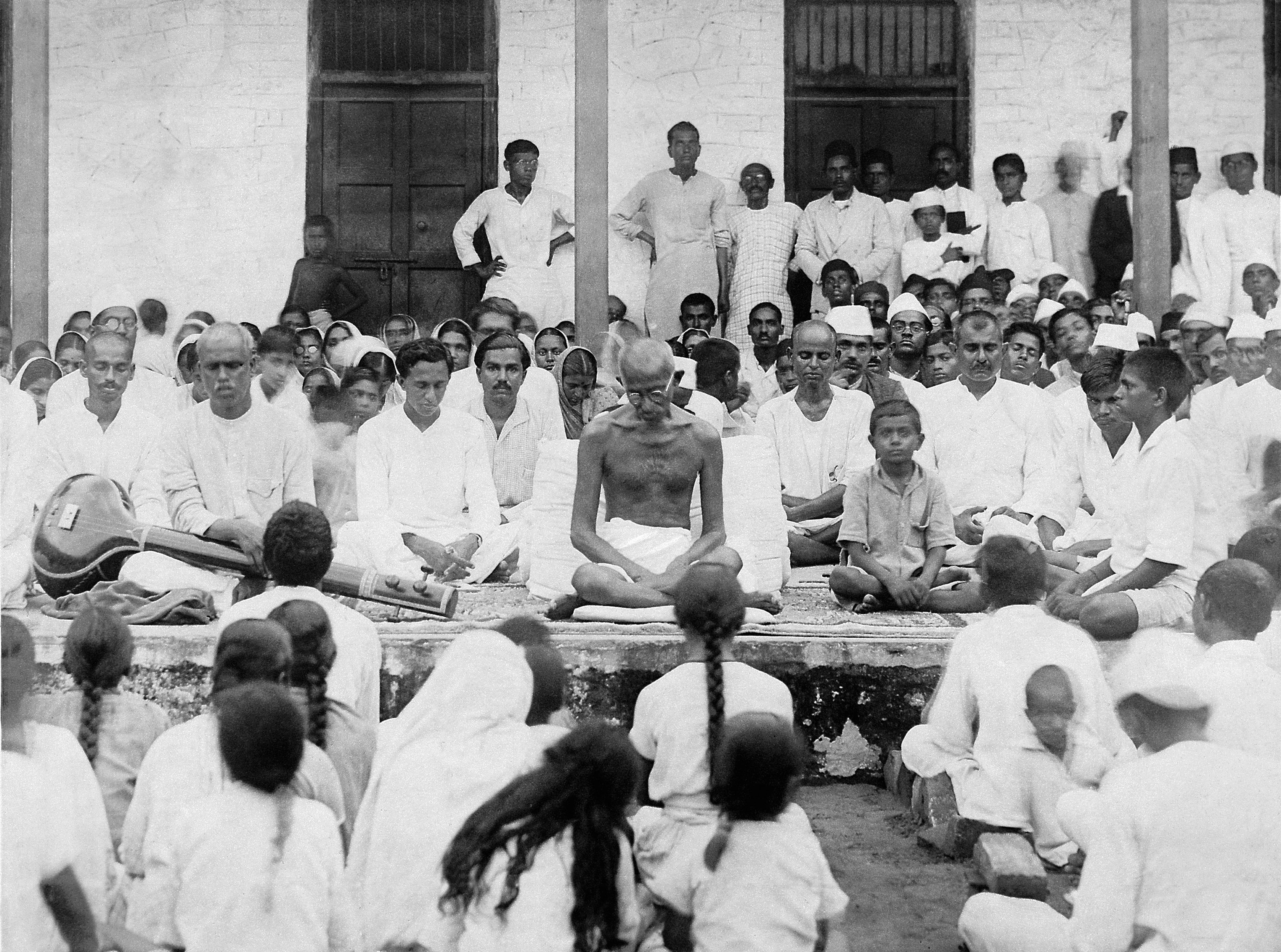 Sabarmati Ashram prayer session