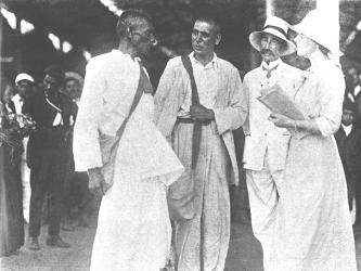 Gandhi with Hermann Kallenbach and Millie Polak