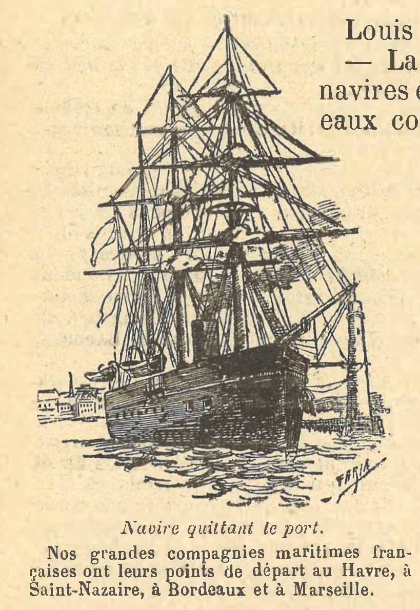 Chapitre 84, page 290, Navire quittant le port