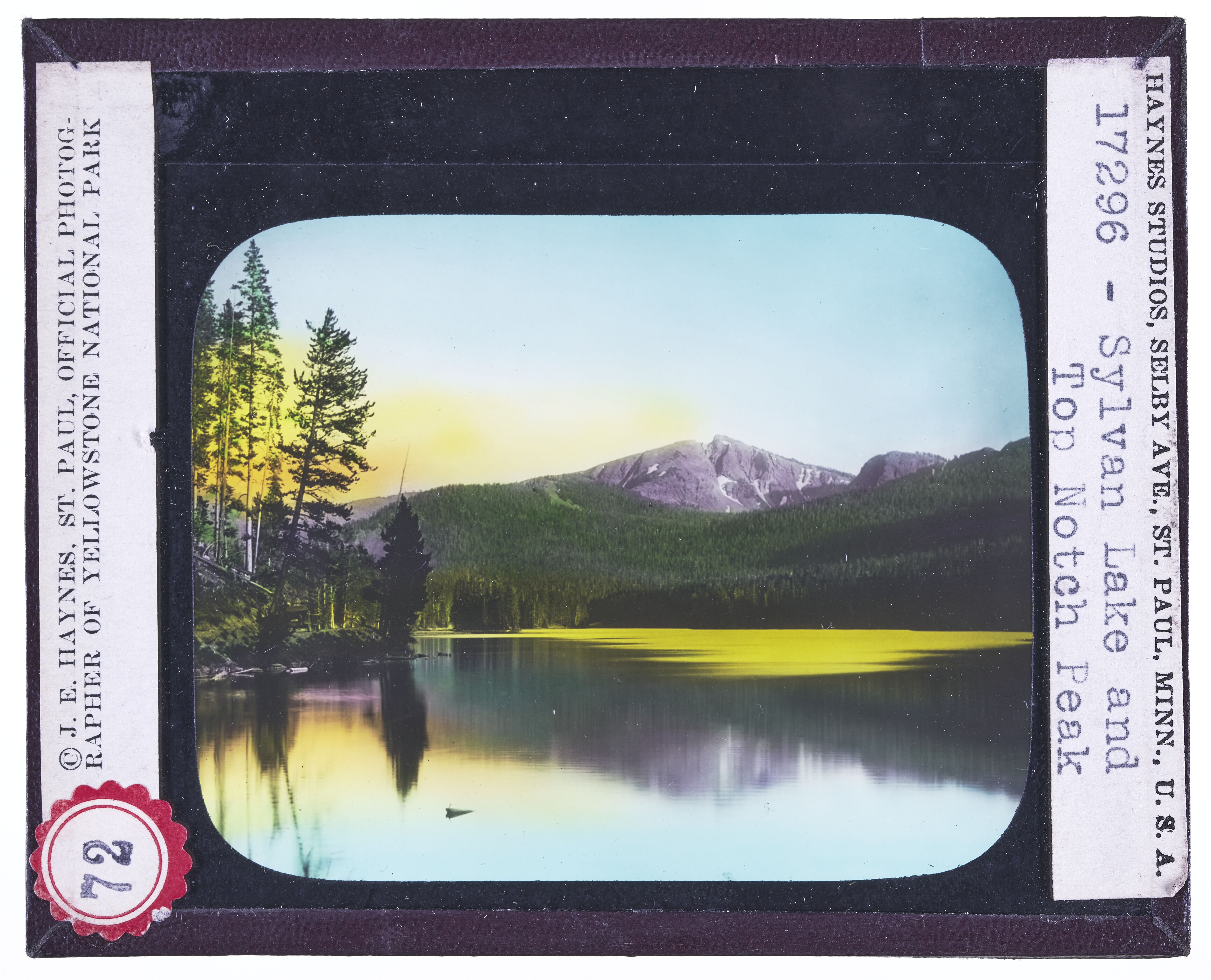 Sylvian Lake and Top Notch Peak, Yellowstone Park