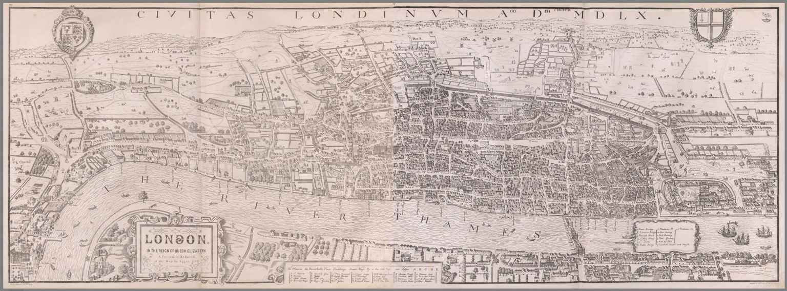 Map of London, 1560