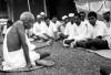 Gandhi teaching Dalits (Harijans) at Sevagram Ashram